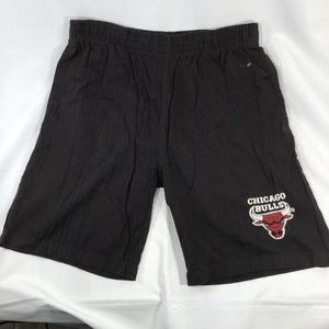 VINTAGE CHICAGO BULL STARTER SHORTS NBA BASKETBALL RED BLACK 90s RARE LARGE